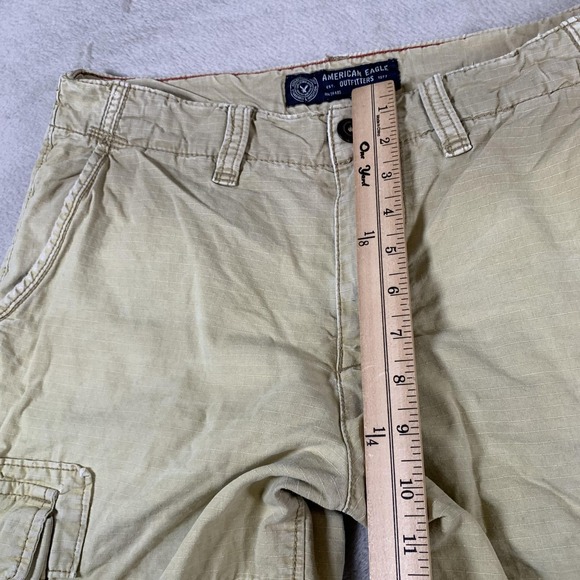 American Eagle Cargo Shorts Men 30 Longboard Utility Pockets Casual Outdoors Y2K - Picture 6 of 16